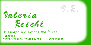 valeria reichl business card